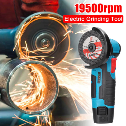 Angle Grinder Precision Cordless Grinder for Tight Spaces 12V Mini Power Tools Brushless Design Ideal for Detailed Polishing & DIY Projects