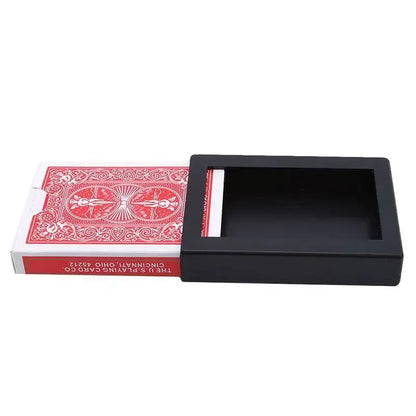 Poker Card Magic Disappearing Vanishing Deck Cards Magic Toy Vanishing Card Case Close Up Magic Trick Box Gift For Kids Adult