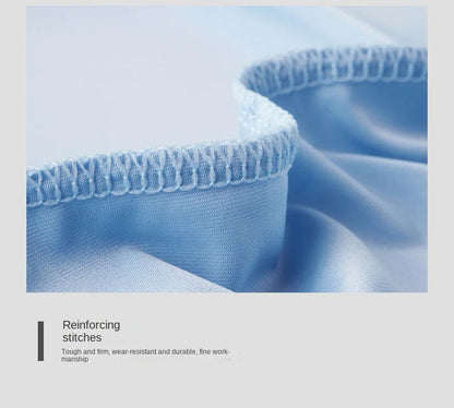 4pcs Boxer Shorts Men's Ice Silk Underwear Cool Underpants Breathable Sexy Thin Panties U Convex Lingerie Wholesale Lots L-6XL