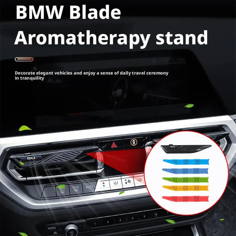 Suitable for BMW car mounted aromatherapy blade air outlet bracket 3 series 5 series X1X3X5 automotive solid fragrance cream int