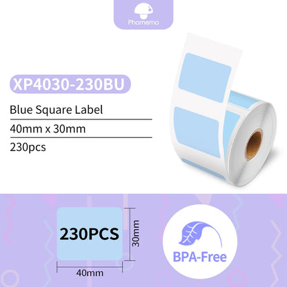 Phomemo Self-Adhesive Labels Paper for Phomemo M110/M200 Self-adhesive Label Printer Waterproof Tag Jewelry Tag Thermal Sticker