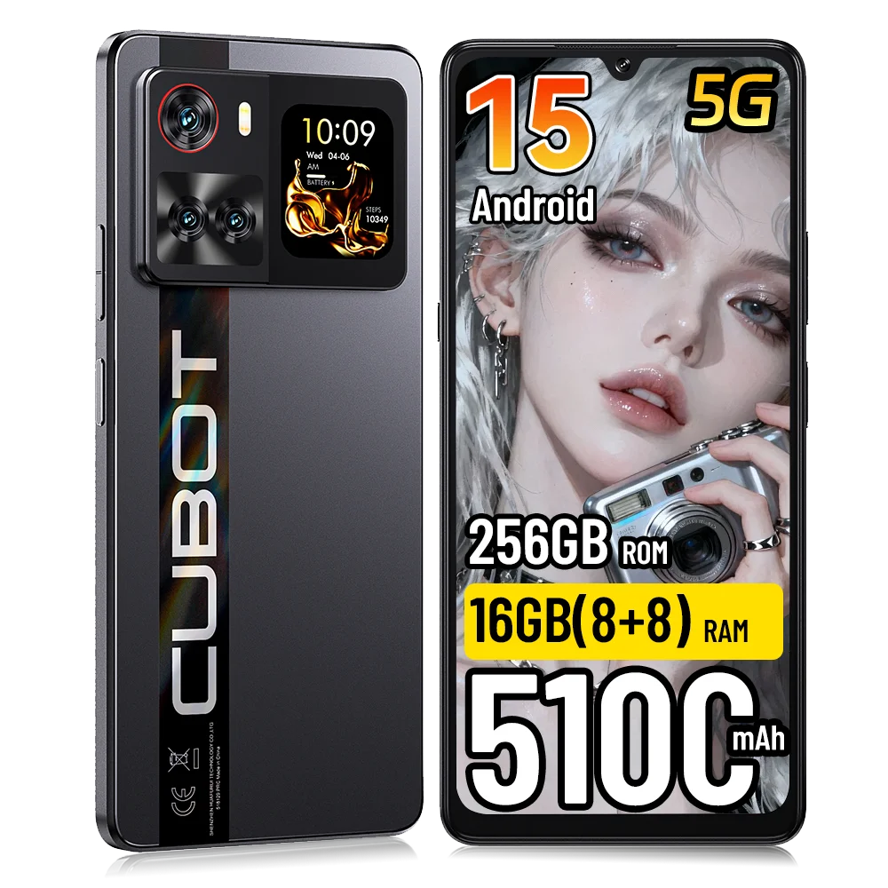 [Shipping From Poland] Cubot X100 Android 15 5100mAh 33W NFC 5G Smartphone 6.88" 16GB(8+8) RAM 256GB ROM 64MP Mobile Phone