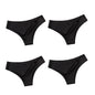 4PCS/Set Seamless Brazilian Panties Women's Sexy Lingerie Cool Ice Silk Low Waist Briefs Soft Solid Ultra-thin Bikini Underwear