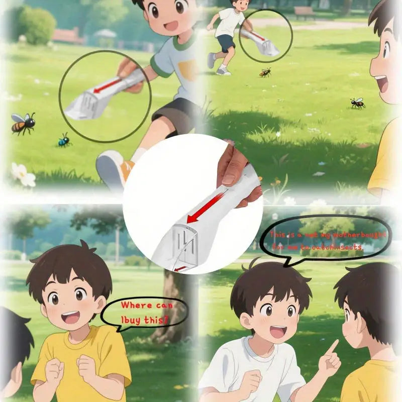 Handheld Insect Catcher for Efficient Spider, Bee, and Insect Trapping at Home