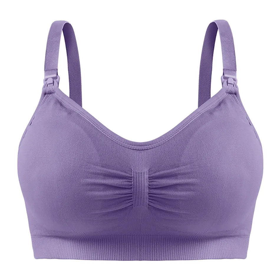 Breathable Maternity Pregnant Bras Comfort Breastfeeding Sleep Bralette Women Wireless Seamless Nursing Underwear