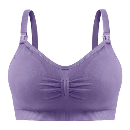 Breathable Maternity Pregnant Bras Comfort Breastfeeding Sleep Bralette Women Wireless Seamless Nursing Underwear