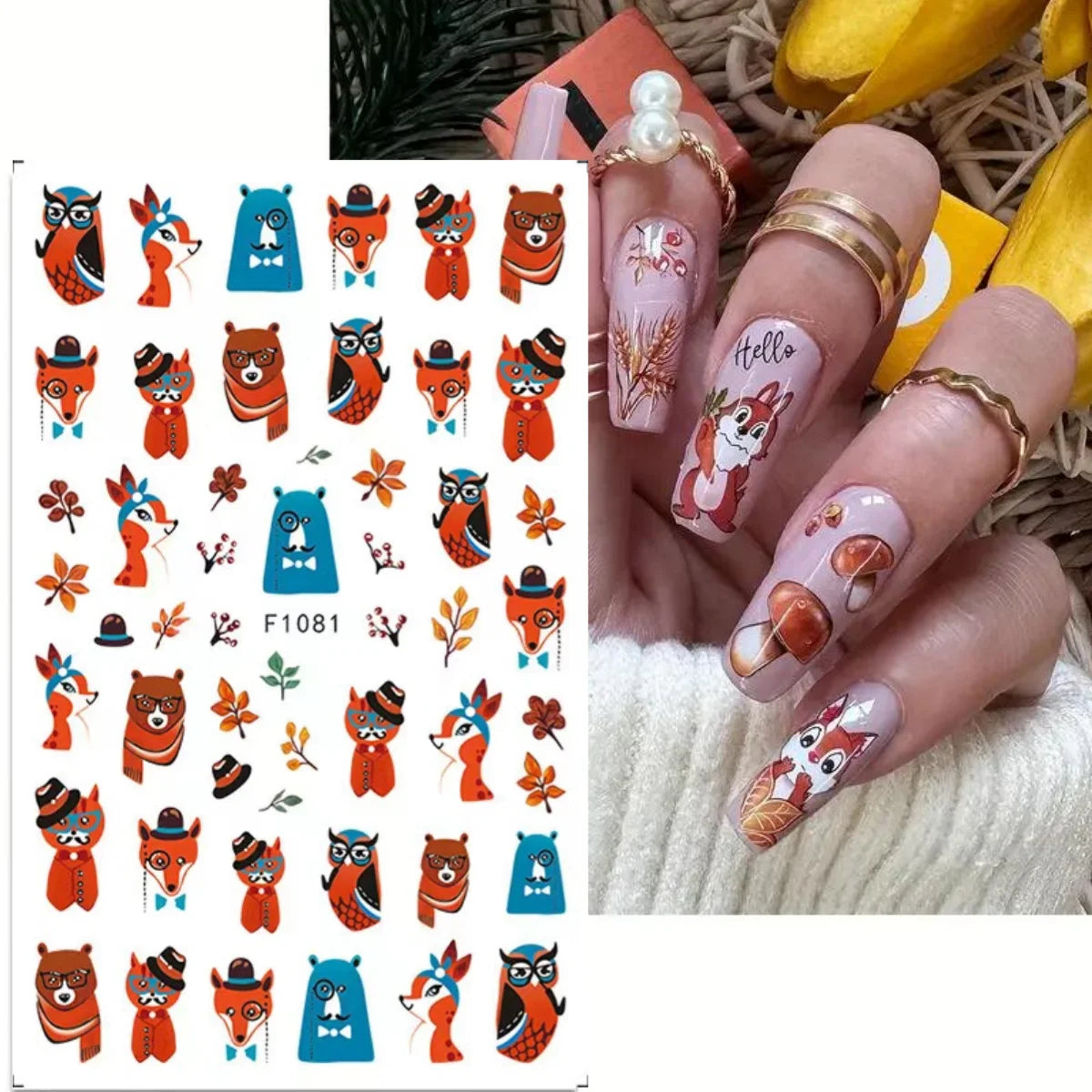 1PCS Marbled Nail Sticker 3D Abstract Lines Sticker Nail Art Supplies Nail Decals Y2K Laser Butterfly Ladies Nail Art Decoration