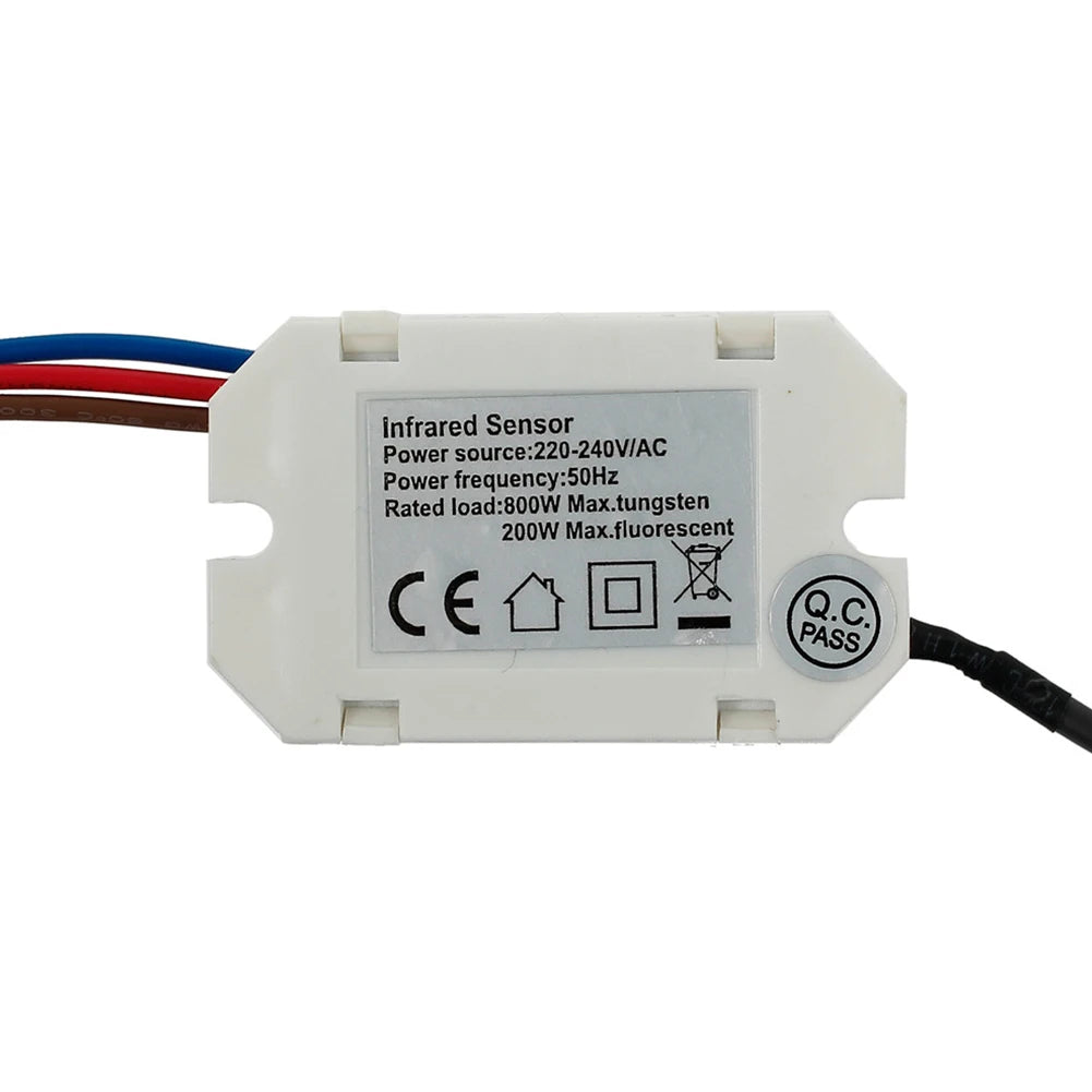 Light Switch PIR Sensor Detector Mini Recessed Motion Occupancy Rest Dips 6m 800W Adjustable Ceiling IP20 360°