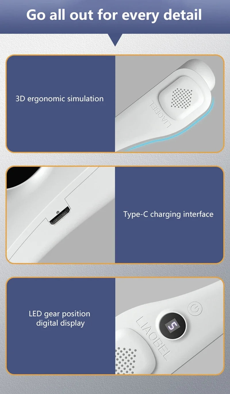 Lenovo Neck Bladeless Fan Mini Ultra Long Life Portable Lazy Silent Fan Usb Charging Student Sports Office 2026 New