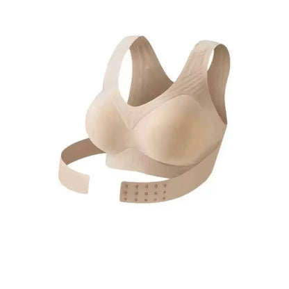 Women's Front-button Seamless Anti-Sagging Sports Bra Lifting Shaping Back-Shaping Underwear for Small Breasts
