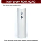 For Supersonic Hair Dryer HD03 HD01 Handle Outer Filter Net Air Duct Dust Net Cover Set: Replacement Parts and Accessories