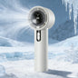 Rechargeable Handheld USB Fan, 100 Adjustable Speeds Digital Screen Mini Personal Fan, Lightweight Portable Cooling Fan for Outd
