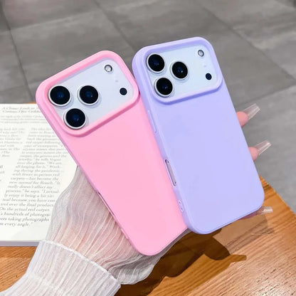 Luxury Matte Candy Color Silicone TPU Soft Phone Case for IPhone 17 Air 16 15 14 13 Pro Max 16E Back Cover Colorful Shell Caque