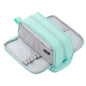 Macaron Color Large Capacity Pencil Case Multi Layer Compartments Eco Friendly Material Zipper Closure for School Storage Bag