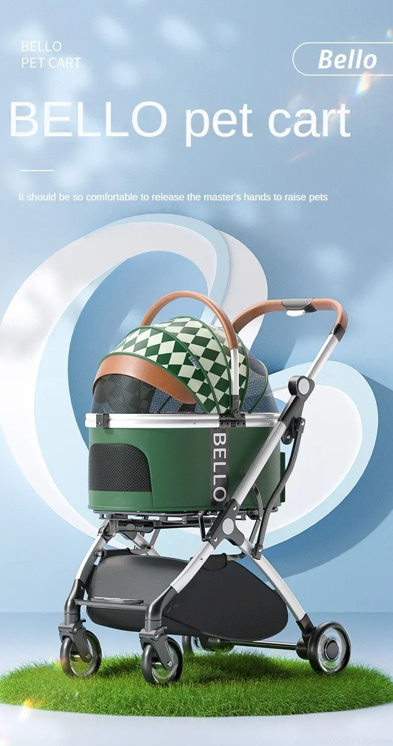 Pet strollers Aluminum tube trolley pet bag separate cat dog car car travel tourist car foldable stroller dog puppy stroller