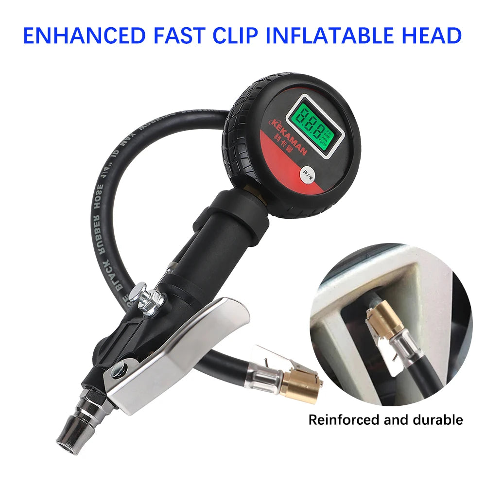 Digital Display Tire Pressure Gauge Auto Accessories High-precision Monitoring Inflation Gun Universal Car Tire Manometro