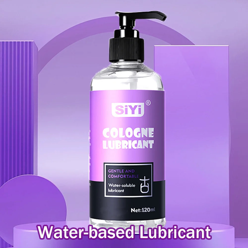 120ml/300ml Water-Based Lubricant for Couples, Long-Lasting Cologne Scent Pump Bottle, Non-Sticky, Skin-Friendly Intimate Lube