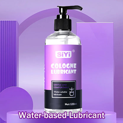 120ml/300ml Water-Based Lubricant for Couples, Long-Lasting Cologne Scent Pump Bottle, Non-Sticky, Skin-Friendly Intimate Lube