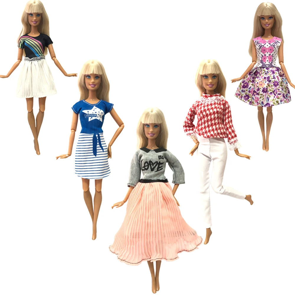 NK 1/6 Doll Princess Dress For 11.5 Inch Doll Clothes For 29CM Dolls Accessories Fashion Outfits Wear Casual Dress Gift Toy JJ