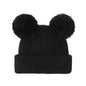 0-12M Solid Knitted Cute Pom Pom Cap Newborn Boys Girls Turban Hats Hospital Bonnets Infant Autumn Winter Headwraps Kid Headwear