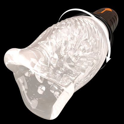 With 5 Rotating Speeds and 10 Modes Male Sucking Masturbator 3D Labia Penis Massager Penis Glans Trainer Masturbator Male Toys
