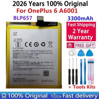 Original Battery For Oneplus one 1+ For OnePlus 1 2 3 1+3 One Plus Nord 2 N10 X 3 3T 5 5T 6 6T 7 7T 8 8T 9 9R Pro Plus Batteries