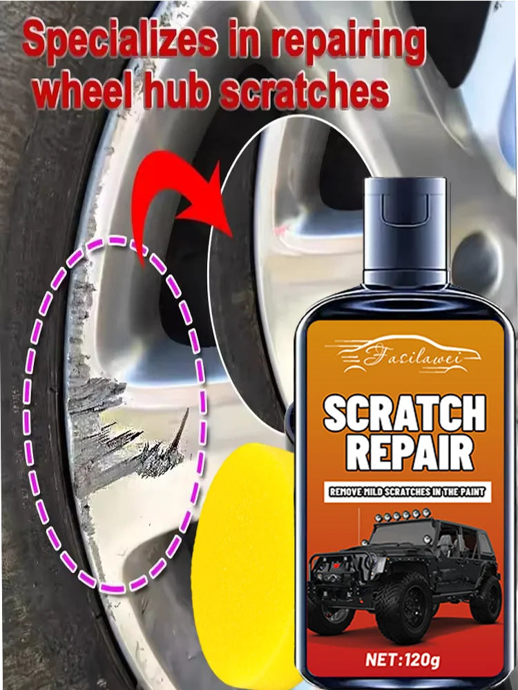 NEW Wheel Scratch Repair Wheel Touch-Up Kit Car DIY Alloy Wheel Repair Adhesive Kit General Purpose Black Paint Fix Tool