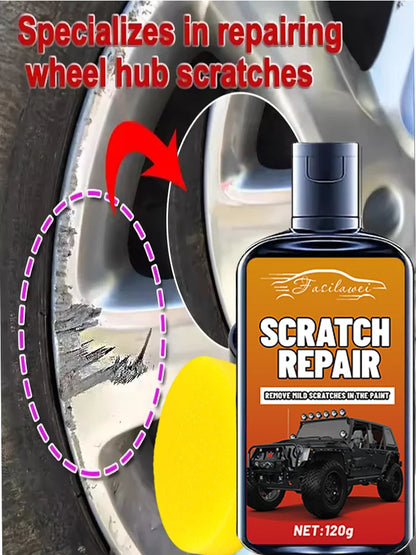NEW Wheel Scratch Repair Wheel Touch-Up Kit Car DIY Alloy Wheel Repair Adhesive Kit General Purpose Black Paint Fix Tool