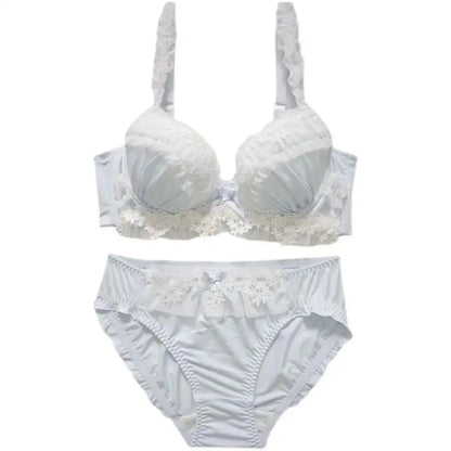 Teen Favorite! MOYISU Japanese Sweet Lolita Bra Set G Cup Heavy Steel Ring Support Heavy Lace Thin Cup Pure Sexy Large Bust CA