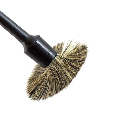 3Pcs Natural Boar Hair Car Detailing Brush Set Soft Bristle Car Cleaning Brush Kits Auto Tire Wheel Wash Exterior Accessories