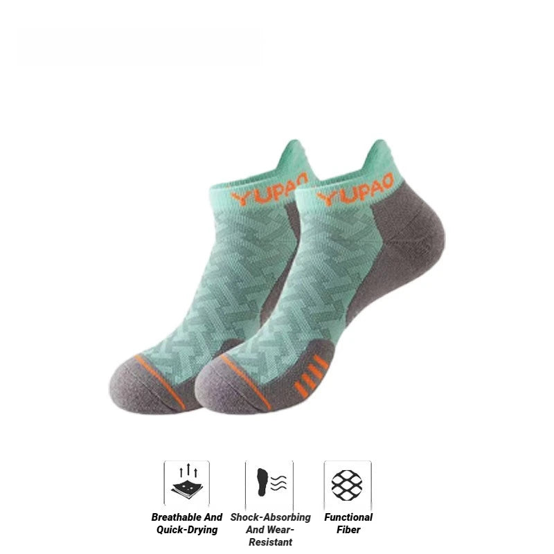 New Men's Professional Sports Short Socks Thick Towel Quick Dry Wicks Fitness Running Ankle Man Gift Breathable Marathon Gym