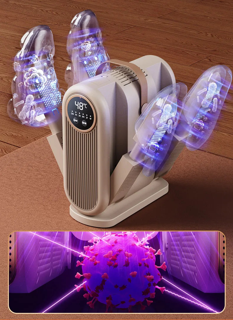Foldable Shoe Dryer Electric Shoe and Boot Dryer Timing Control Household Shoe Warmer Portable Heater For Socks Boots