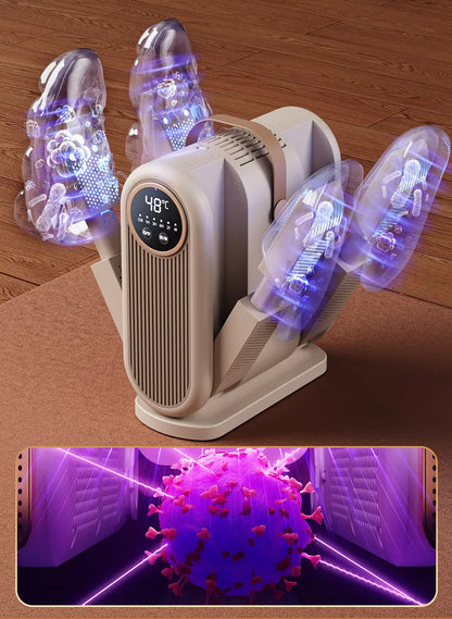 Foldable Shoe Dryer Electric Shoe and Boot Dryer Timing Control Household Shoe Warmer Portable Heater For Socks Boots