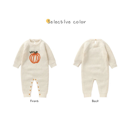 Halloween Infant Toddler Boys Girls Rompers Jumpsuits Winter Long Sleeve Knit Newborn Outwear Playsuits Costume Children Clothes