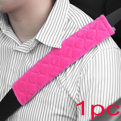 2pc Universal Car Safety Belt Cover Adjustable Seat Belt Cover Shoulder Strap Covers Car Shoulder Protector Pad Auto Accessories