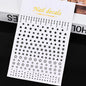 3D Gold Sun/Moon/Star Bronzing Nail Art Sticker 8*10cm Laser Star Moon Design Nail Decal Gold Silver Self-Adhesive Slider &*&