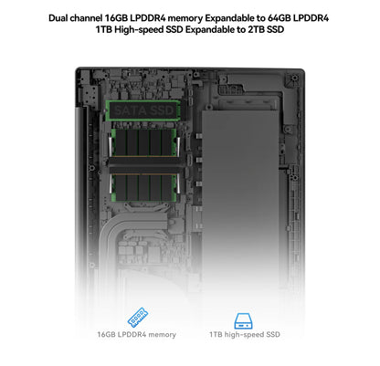 Adreamer 16 Inch Laptop LeoBook16S 2560*1600 IPS 60Hz CPU Intel Core i5-1240P 16GB RAM SSD 1TB 16" Business Desktop Laptop