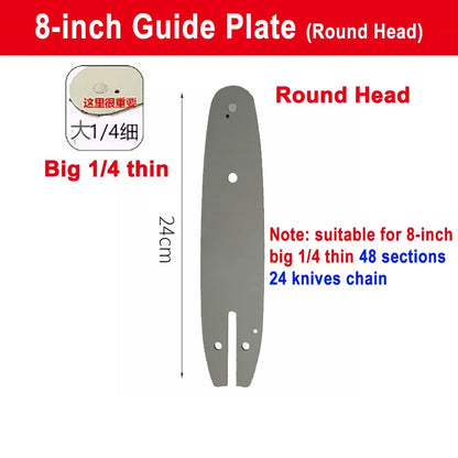 1/4 chainsaw chain guide 4/6/8/10 inch portable electric saw mini chainsaw logging saw blade Pruning chain saw chain accessories