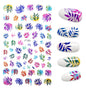Black and White Love Flowers Line Art 3D Stickers Nail Decals Nail Art Accessories Butterfly Rose Nail Stickers Nail Sliders