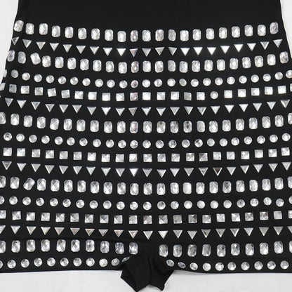 Leosoxs Women Diamonds Hot Rhinestones Long Sleeve Short Jumpsuits 2024 Summer Sexy Party Club One Piece Suit Rompers Playsuits
