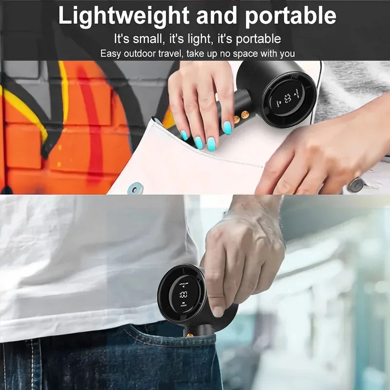 Mini Handheld Fan USB Rechargeable Portable Silent High Speed Cooling Fan Outdoor Travel Pocket Personal Small Electric Fan