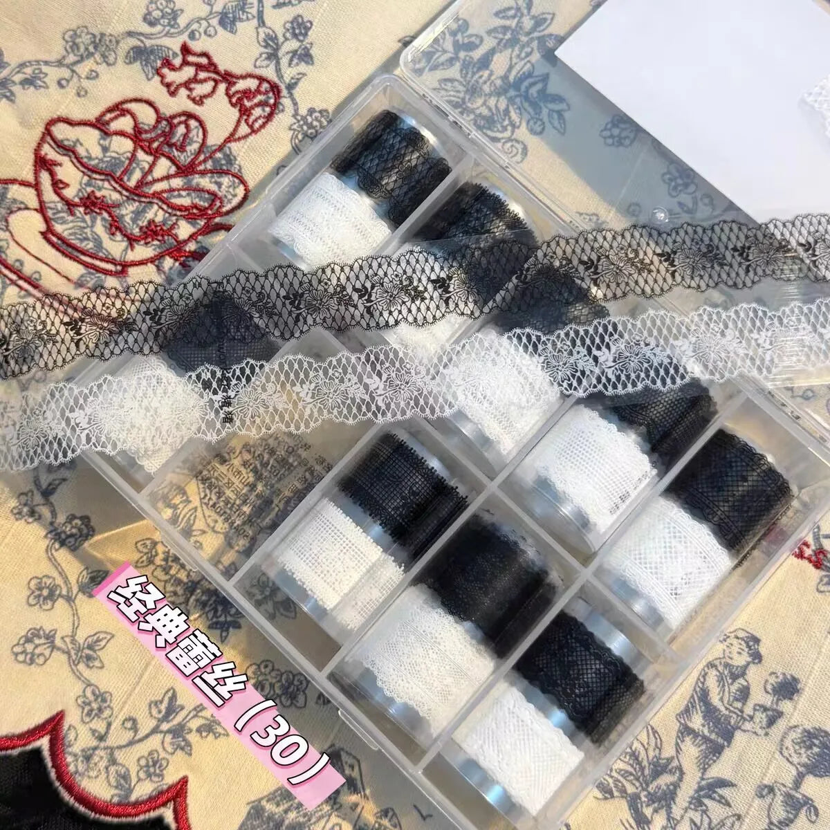 10Rolls Lacce Flower  Nail Foils Transfer Paper  Nail Art Stickers  Manicure Set Decal  Nails Decoration