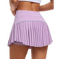 Fashion New Summer Sports Shorts Women Pleated Mini Skirt Anti Glare Short Skirt Running Outdoor Fitness Breathable Tennis Skirt