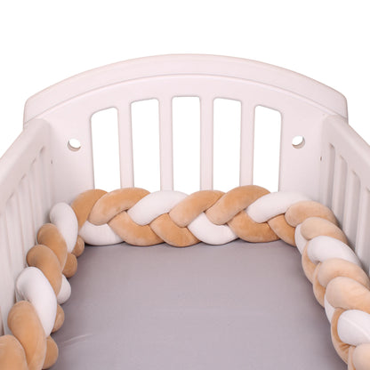1-4M Baby Bumper Bed Braid Knot Pillow Cushion Bumper for Infant Crib Protector Cot Bumper Room Decor Crib Bedding Braid Set