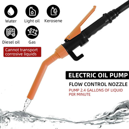 Handheld Electric Oil Siphon Pump Liquid Transfer Battery Powered Portable Water Gas Extractor Tool Car Petrol Fuel Siphon Pump
