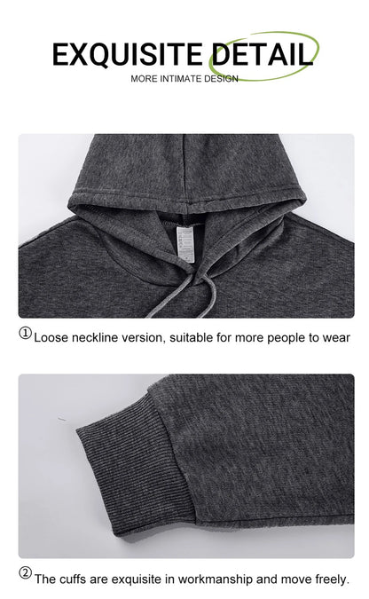 Customized DIY Print Men Woman Autumn Winter Hoodies Casual Classic Pullovers Simple Comfy Streetwear Soft Warm Sports Clothing