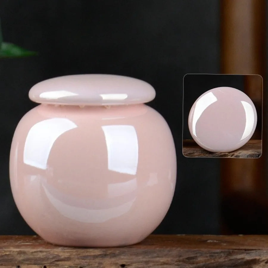 Household Mini Pet Ash Jar Moisture Proof Ceramic Claw Seal Jar Animal Funeral Urn Pet Nostalgia Ornament Portable Ash Box