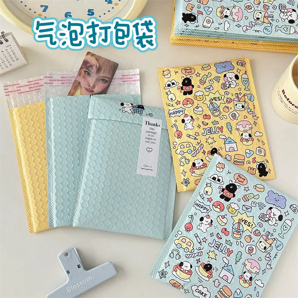 10pcs/Jelly Dog Cute Express Waterproof Packaging Bag, Shockproof Bubble Bag