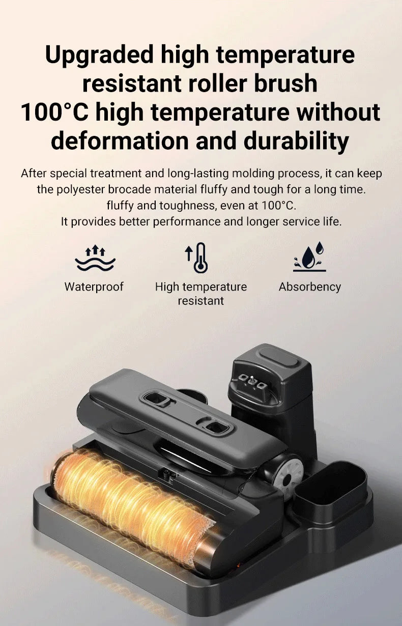 DIVEDEER 15000Pa Wireless Wet Dry Vacuum Cleaner Smart Cordless Mop Floor Cleaner Self-Cleaning Auto Suction Floor Washer