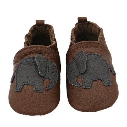 Autumn Baby Shoes Toddle Boys Girls Skid-Proof Shoe Soft Sheepskin Sneakers Fashion Animal Picture First Walker Moccasins 0-24M